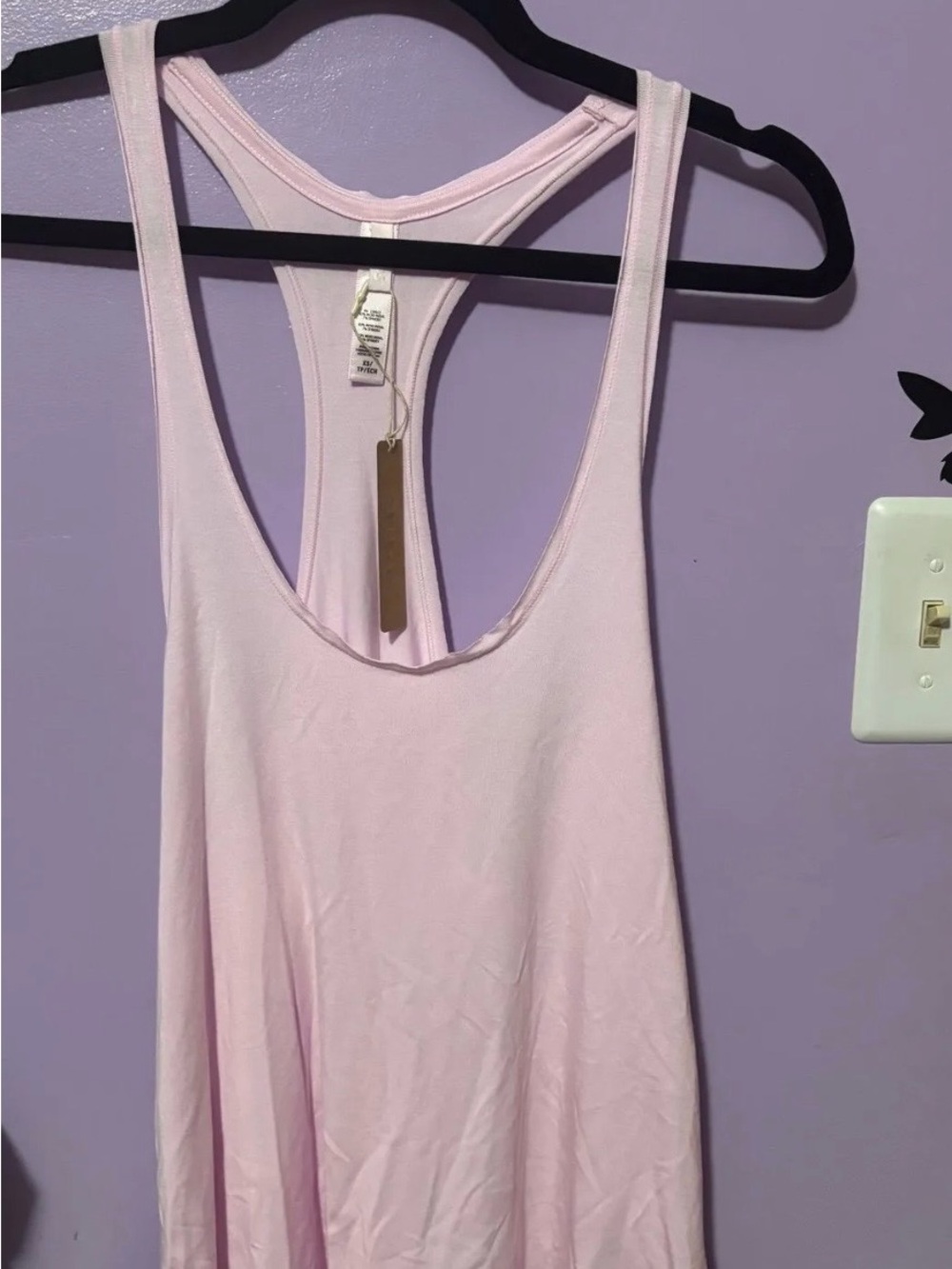 Skims Women's Light Pink Racerback Tank Top - Classic Everyday Layering